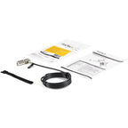 StarTech.com 6.6ft (2m) Laptop Cable Lock - 4 Digit Combination Laptop/Desktop Security Cable Lock for K-Slot Devices/Computers/Monitors - Portable Anti-Theft Vinyl Coated Steel Cable Lock - TAA