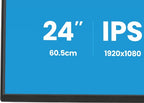 iiyama ProLite 24” IPS Full HD panel with 4-side slim bezel, B energy class and height adjustable stand