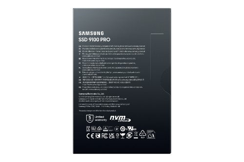 Samsung 9100 PRO PCIe® 5.0 NVMe™ M.2 SSD - 4 TB