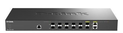 D-Link 10-port 10G SFP+ and 2-port 10GBASE-T/SFP+ Multi-Gigabit Smart Managed Switch