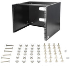 StarTech.com 8U Wall Mount Network Rack - 14 Inch Deep (Low Profile) - 19" Patch Panel Bracket for Shallow Server and IT Equipment, Network Switches - 80lbs/36kg Weight Capacity, Black