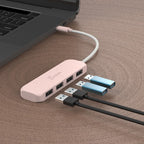 j5create Eco-Friendly USB-C to 4-Port Type-A Gen 2 Hub