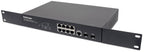 Intellinet 8-Port Gigabit Ethernet PoE+ Web-Managed Switch with 2 SFP Ports, IEEE 802.3at/af Power over Ethernet (PoE+/PoE) Compliant, 140 W, Endspan, Desktop, 19" Rackmount (UK power cord)