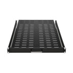 Tripp Lite SRSHELF4PSLVENT SmartRack Sliding Steel Rack Shelf - 1U, Vented, 28.3 in. Deep, Holds up to 50 lb. (23 kg)
