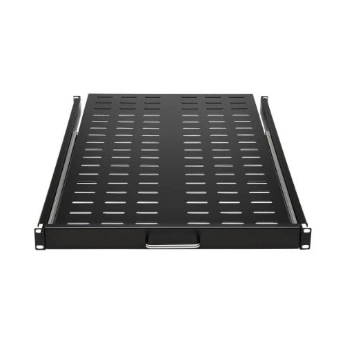 Tripp Lite SRSHELF4PSLVENT SmartRack Sliding Steel Rack Shelf - 1U, Vented, 28.3 in. Deep, Holds up to 50 lb. (23 kg)