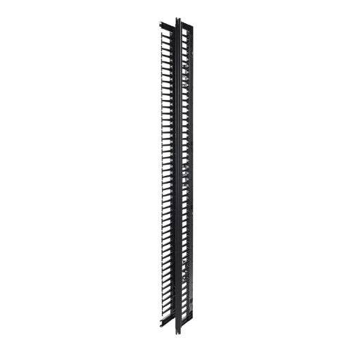 APC Valueline, Vertical Cable Manager for 2 & 4 Post Racks, 84"H X 6"W, Single-Sided with Door