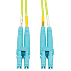 Tripp Lite N820-03M-OM5 100G Duplex Multimode 50/125 OM5 LSZH Fiber Optic Cable (LC/LC), Lime Green, 3 m
