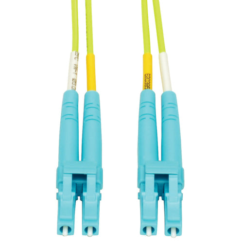 Tripp Lite N820-03M-OM5 100G Duplex Multimode 50/125 OM5 LSZH Fiber Optic Cable (LC/LC), Lime Green, 3 m