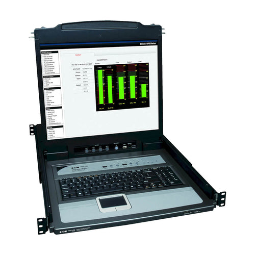 Tripp Lite B020-U16-19-K NetDirector 16-Port 1U Rack-Mount Console KVM Switch with 19-in. LCD + 8 PS2/USB Combo Cables