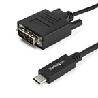 StarTech.com 3.3 ft (1m) USB-C to DVI Cable - 1920 x 1200 - Black