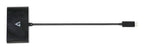 V7 USB-C Male to 2 x USB A Female, 2 x USB-C Female Hub USB 3.2 Gen1 5Gbps Black