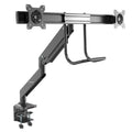 StarTech.com Desk Mount Dual Monitor Arm - Ergonomic Dual Monitor VESA Mount 32" (17.6lb/8kg) Displays - Crossbar Handle for Synchronized Full Motion - Height Adjustable - C-Clamp/Grommet