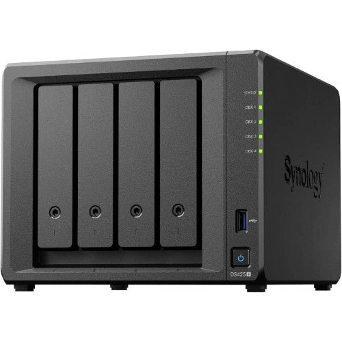 Synology DiskStation DS425+ NAS/storage server Intel® Celeron® J4125 2 GB DDR4 0 TB Black