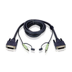 ATEN 6ft DVI-D KVM cable Black 1.8 m