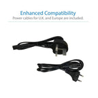 Tripp Lite U442-DOCK4-INT USB-C Dock, Triple Display - 4K HDMI/DisplayPort, VGA, USB 3.x (5Gbps), USB-A/C Hub Ports, GbE, 100W PD Charging, EU/UK Power Supply