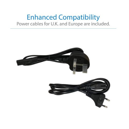 Tripp Lite U442-DOCK4-INT USB-C Dock, Triple Display - 4K HDMI/DisplayPort, VGA, USB 3.x (5Gbps), USB-A/C Hub Ports, GbE, 100W PD Charging, EU/UK Power Supply