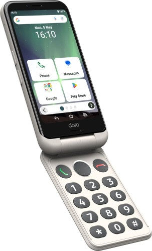 Doro Aurora A20 11.4 cm (4.5") Dual SIM Android 14 4G USB Type-C 4 GB 64 GB 3000 mAh Black, White