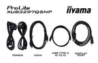 iiyama ProLite XUB3297QSNP-B1 computer monitor 81.3 cm (32") 2560 x 1440 pixels Quad HD LED Black