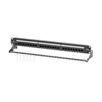 Tripp Lite N252-P24 Cat6 24-Port Patch Panel - PoE+ Compliant, 110/Krone, 568A/B, RJ45 Ethernet, 1U Rack-Mount, TAA