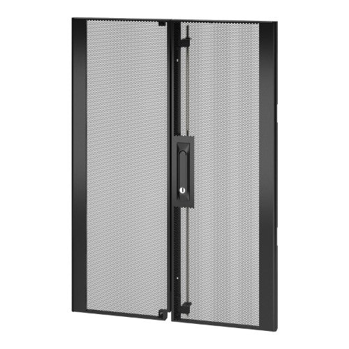 APC NetShelter SX 18U 600mm Wide Perforated Split Doors Black