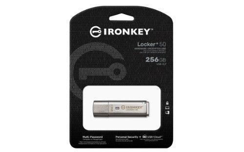 Kingston Technology IronKey 256GB Locker Plus 50 AES Encryption
