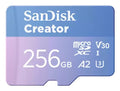 SanDisk Creator 256 GB MicroSDXC UHS-I Class 10