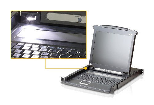 ATEN CL1000N KVM switch Rack mounting Black