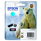 Epson C13T26124012/26 Ink cartridge cyan, 300 pages ISO/IEC 19752 4,5ml for Epson XP 600