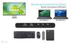 i-tec KVM Docking Station HDMI for 2 hosts, Power Delivery 2x 100W