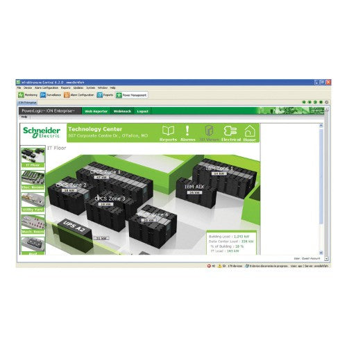 Schneider Electric Appliance, EcoStruxure IT Data Center Expert, standard, up to 2025 devices, up to 125 surveillance cameras, remote monitoring, management