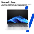 HP EliteBook 8 G1i Next Gen AI PC Copilot+ PC Intel Core Ultra 5 236V Laptop 35.6 cm (14") WUXGA 16 GB LPDDR5x-SDRAM 512 GB SSD Wi-Fi 7 (802.11be) Windows 11 Pro Silver