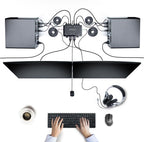 StarTech.com 2-Port Hybrid USB-C DisplayPort Cable KVM Switch, 4K 60Hz, Compact KVM with 6ft/1.8m USB-A/DisplayPort/Audio & 4ft/1.2m USB-C Integrated Host Cables, Bus Powered - Remote Push Button/Hotkey Switching