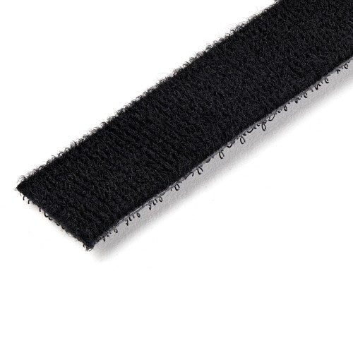StarTech.com 100ft (30.5m) Hook and Loop Roll, Black, Cut-to-Size Reusable Cable Ties, Bulk Industrial Wire Fastener Tape, Adjustable Fabric Wraps, Reusable Self Gripping Cable Management Straps