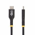 StarTech.com 6ft (1.8m) USB-C Charging Cable, Charge & Sync, 240W (5A) PD EPR, USB 2.0 Laptop Charger Cable, USB-IF Certified , TPE Jacket - Black USB C Charging Cord