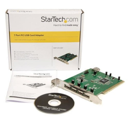 StarTech.com 7 Port PCI USB Card Adapter - TAA