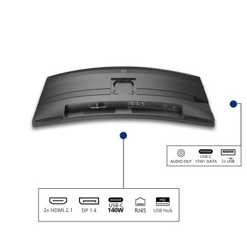 Philips 5000 series 34B2U5900C/00 computer monitor 86.4 cm (34") 5120 x 2160 pixels WUHD LCD Grey