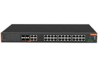 SilverNet SIL 734C24MP network switch Managed L2+ Gigabit Ethernet (10/100/1000) Power over Ethernet (PoE) 19U Black