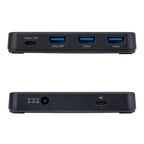 StarTech.com 4-Port USB-C and USB-A Hub, 5Gbps, Self-Powered, 2-in-1 USB-C and USB-A Host Cable, 1x USB-C and 3x USB-A (1x BC 1.2), 36W Power Adapter Included
