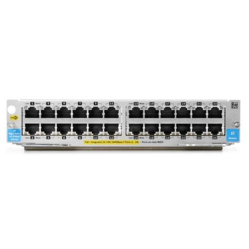 HPE Aruba Networking 24-port 10/100/1000BASE-T PoE+ MACsec v3 zl2 Module