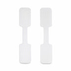 StarTech.com 3.5in (9cm) Cable Labels, 100 Pack, White, Hook-to-Hook Fastener Cable Tags, Write-On Cord Labels for Cable Management, Cord Identification Tags
