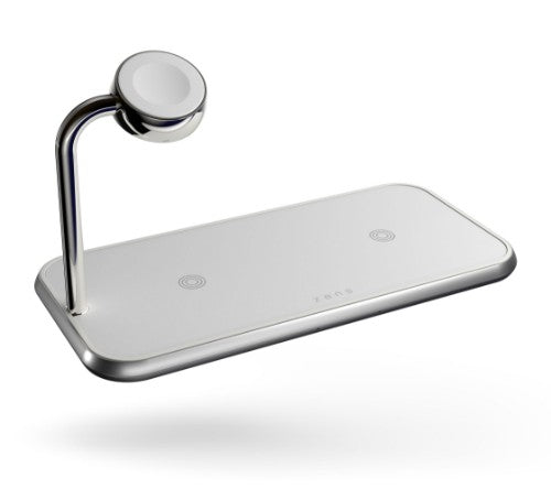 OtterBox Zens Dual + Watch Wireless Charger, White