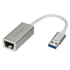 StarTech.com USB 3.0 to Gigabit Network Adapter, Silver, Sleek Aluminum Design for MacBook, Chromebook or Tablet, Native Driver Support