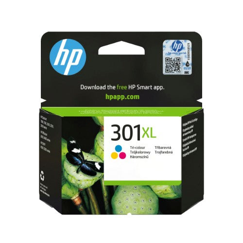 HP CH564EE/301XL Printhead cartridge color high-capacity, 300 pages ISO/IEC 24711 8ml for HP DeskJet 1000/1010/Envy 5530/OfficeJet 4630