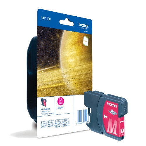 Brother LC-1100MBP Ink cartridge magenta Blister, 325 pages 5,5ml for Brother DCP 185 C/MFC 6490 C