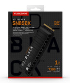 SanDisk Black WD_BLACK™ SN850X NVMe™ SSD POWERED BY 1 TB, [With Heatsink]