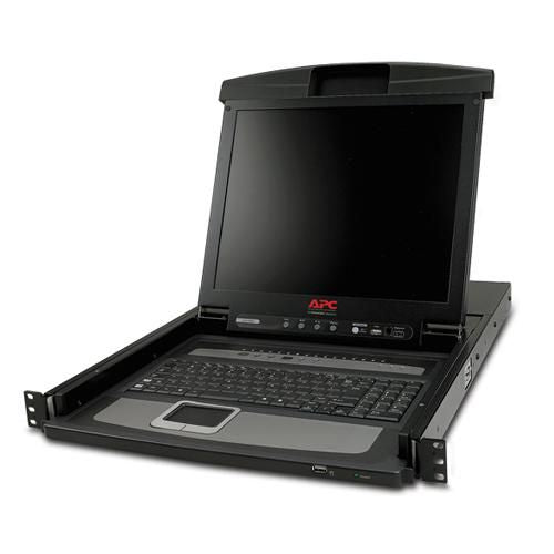 APC 17" Rack LCD Console with Integrated 16 Port Analog KVM Switch