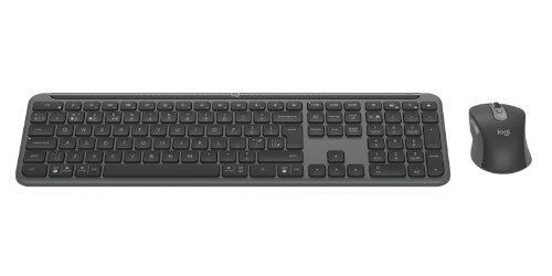 Logitech Signature Slim MK950 for Business keyboard Mouse included Office RF Wireless + Bluetooth QWERTY UK English Graphite