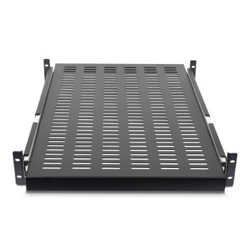 StarTech.com 2U Sliding Server Rack Mount Shelf - 20 to 30in Adjustable Mounting Depth - Vented - 50lb - Heavy Duty Universal 19” Rack Shelf for Equipment Rack - 24in Deep