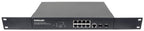 Intellinet 8-Port Gigabit Ethernet PoE+ Web-Managed Switch with 2 SFP Ports, IEEE 802.3at/af Power over Ethernet (PoE+/PoE) Compliant, 140 W, Endspan, Desktop, 19" Rackmount (UK power cord)