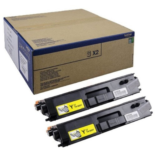 Brother TN-900YTWIN Toner-kit yellow twin pack, 2x6K pages ISO/IEC 19798 Pack=2 for Brother HL-L 9200/MFC-L 9550